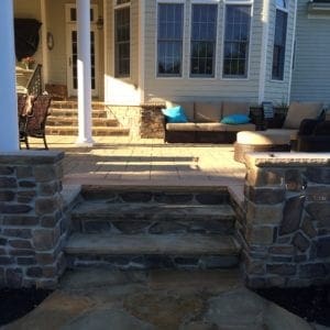 cultured stone steps
