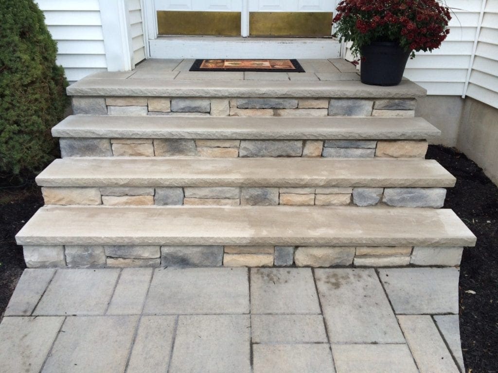 cultured stone steps