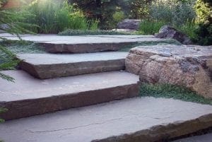 stone slab steps