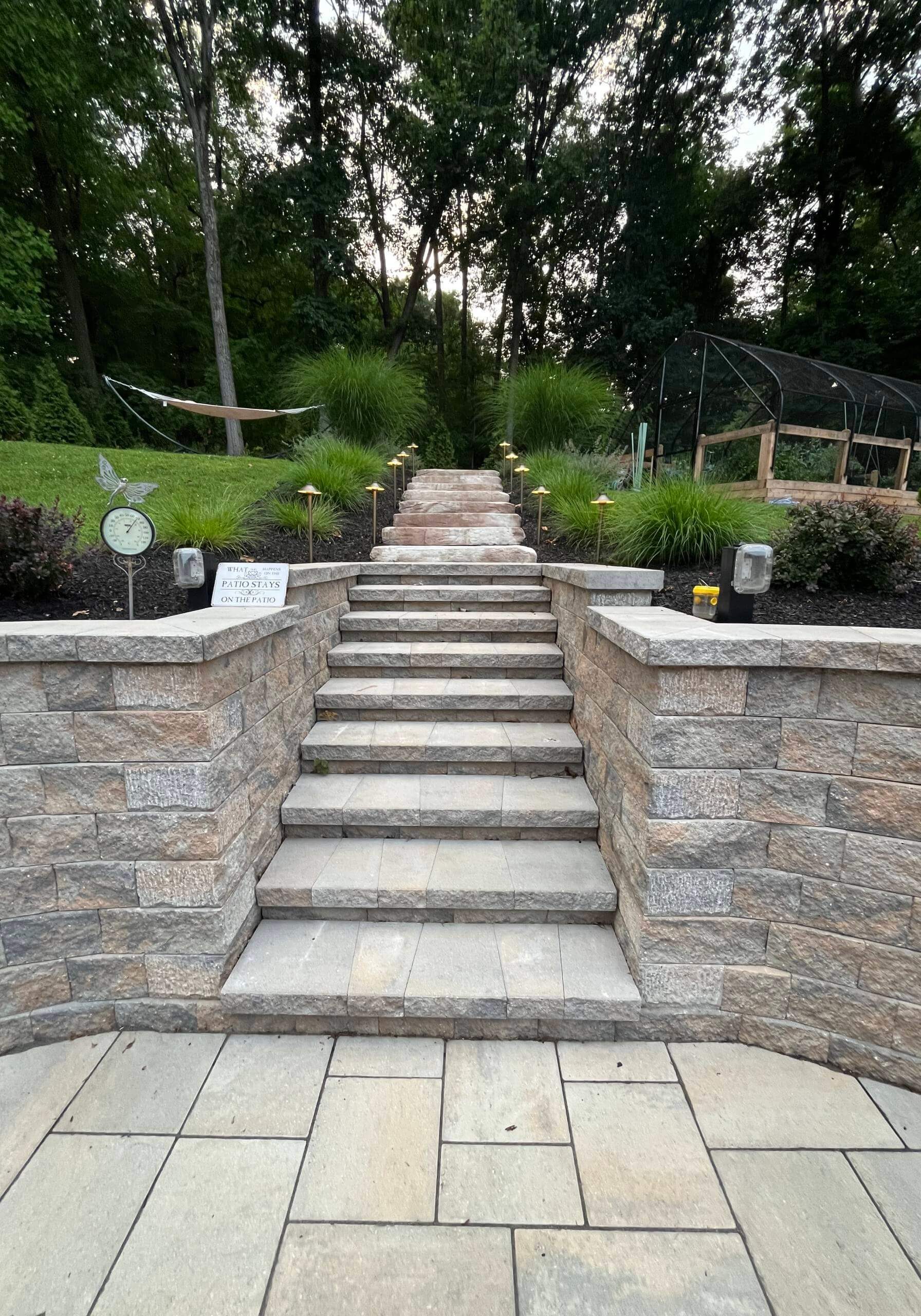 “Patios” “Retaining & Seating Walls” “Driveways, Walkways & Steps” “Landscape Construction”(1)